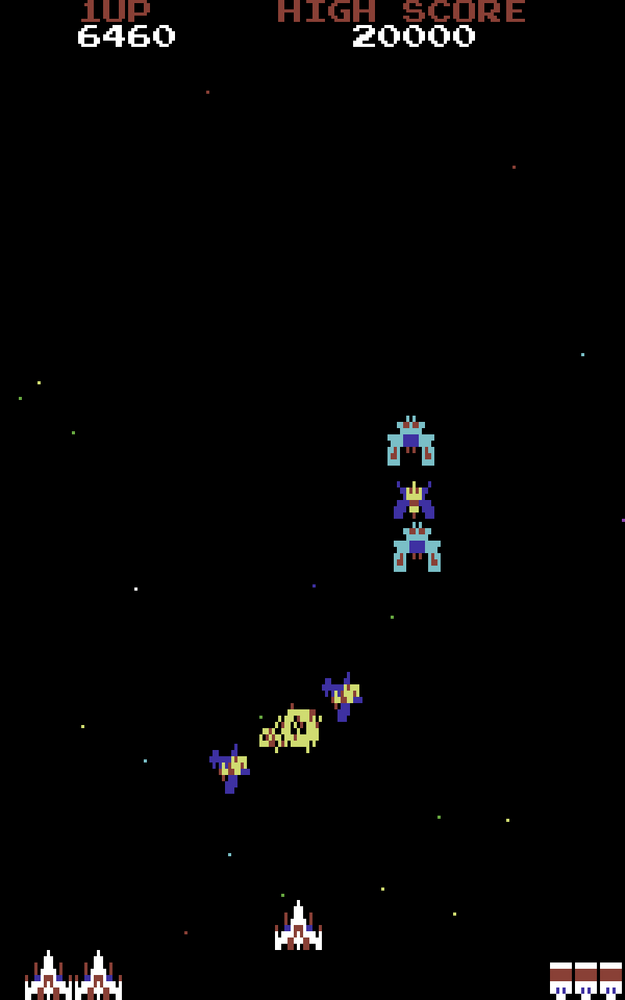 Screenshot from Galaga – Ultimate 64 Edition